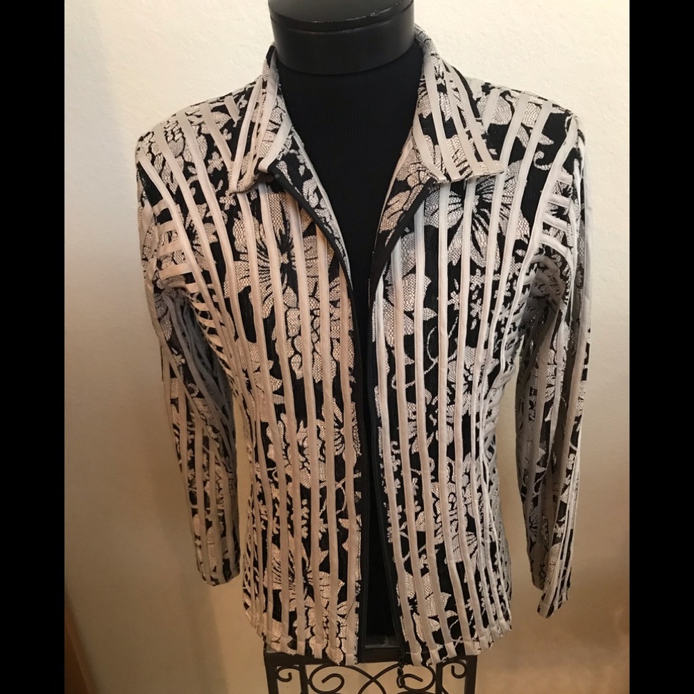 DAMEE INC Lace Mesh SZL Blazer JACKET